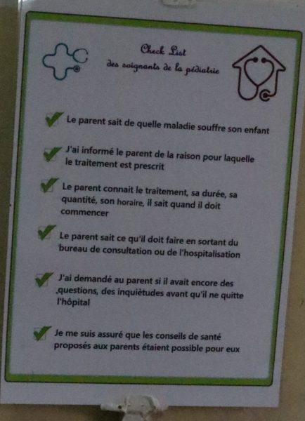 Check list du personnel