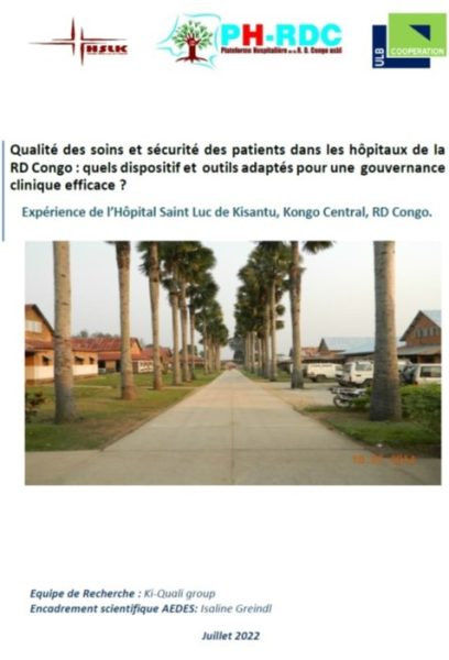 Qualité Des Soins Et Sécurité Des Patients Dans Les Hôpitaux En Rdc